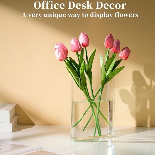 1 piece transparent book vase, book shaped vase🫶🫶