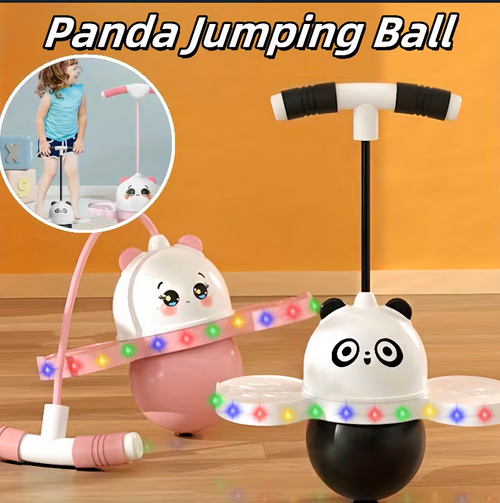 New Product Children Balance Exercise Toy Light Plastic Panda Jump Ball Kindergarten Fitness Sports Equipment High Bounce