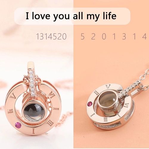 🎁100 Languages I Love You Fashion Projection Necklace