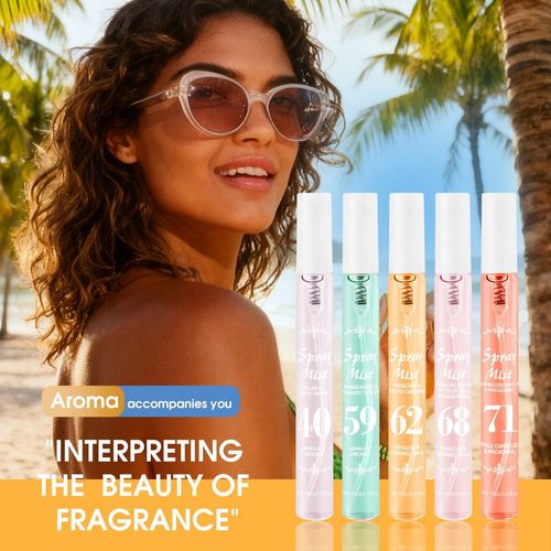 Mini Perfume Gift Set 5 * 10ml Travel Size Alcohol-Free Long-Lasting Fragrance Spray