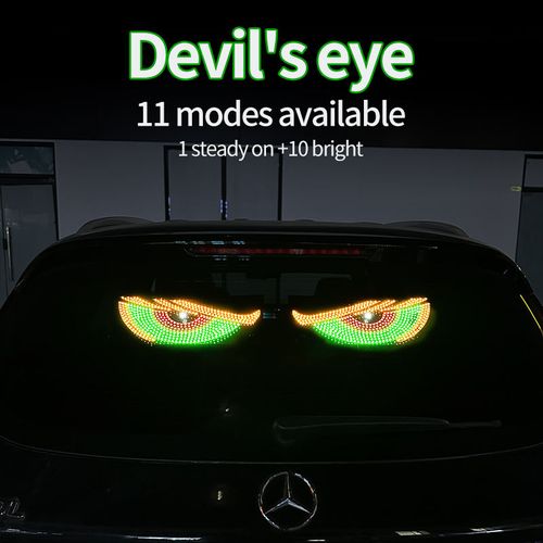 Dynamic display of car demon eye LED car sticker