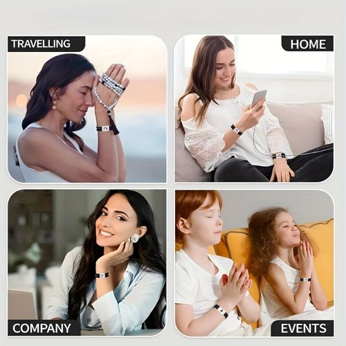 4pcs  NFC Bible Elastic Bracelet   (Built-in NFC chip)