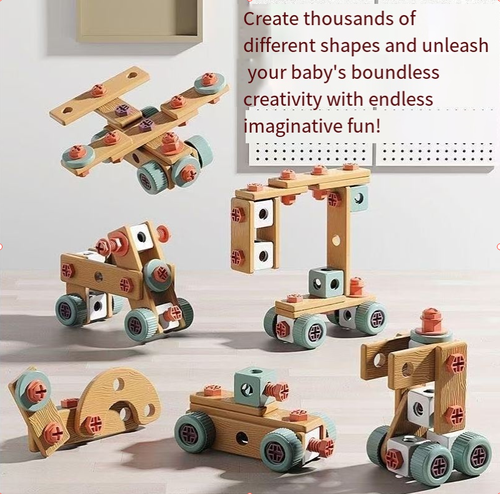 🔩🧰Multi piece children's educational toy DIY toolbox👍👍