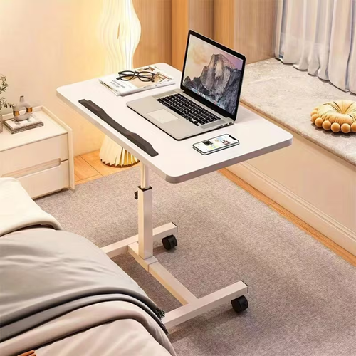 Adjustable Overbed Table with Wheels