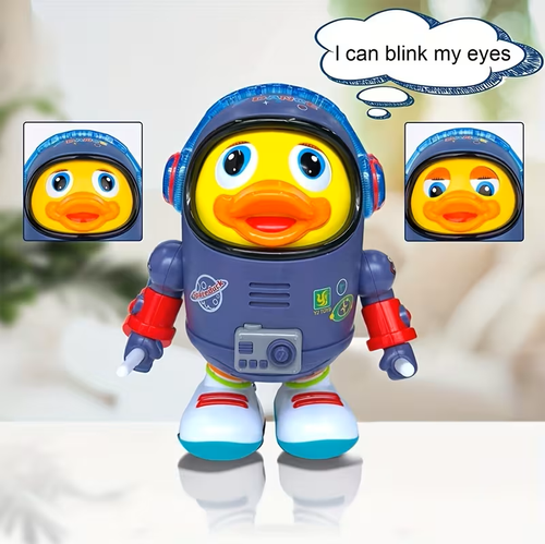 Animated Electronic Dancing Robot Toy Light Music Cartoon Plastic Baby Swing Duck
