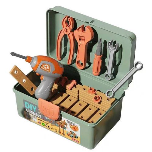 🔩🧰Multi piece children's educational toy DIY toolbox👍👍