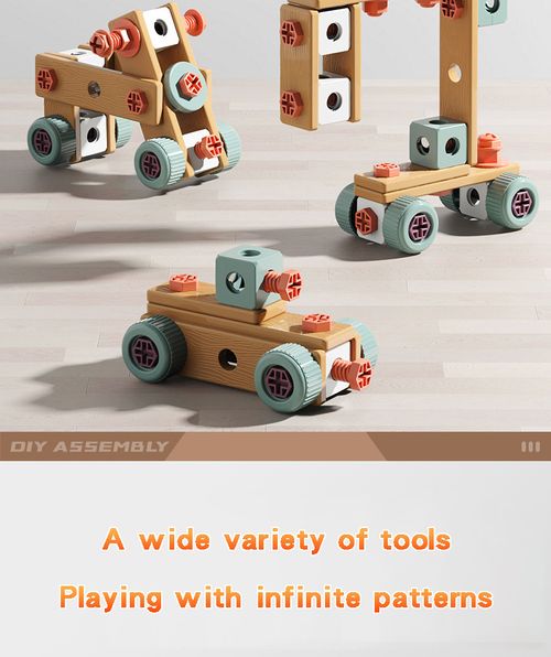 🔩🧰Multi piece children's educational toy DIY toolbox👍👍