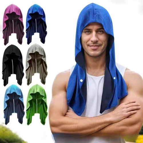 Quick-drying, sun-protective ice towel headband