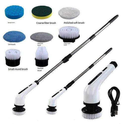 Rechargeable electric cleaner with extendable handle