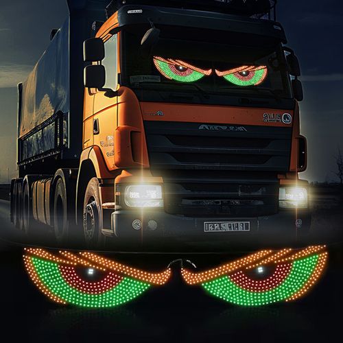 Dynamic display of car demon eye LED car sticker