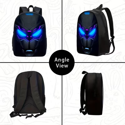 3-piece setSimple and multi-functional travel backpack, suitable for both boys and girls - lightweight, with zipper design and adjustable shoulder straps