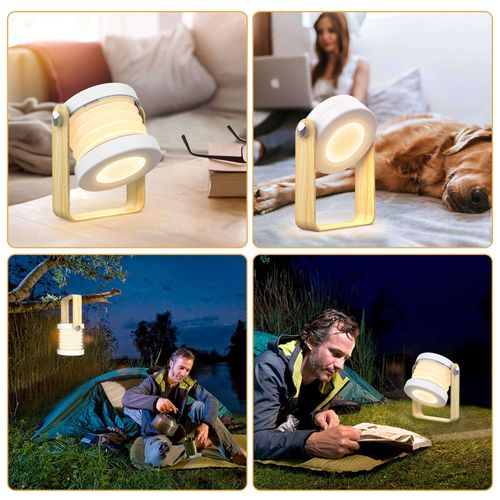 ABS handle, rechargeable, foldable, illuminated touch lamp, charging night light, reading lamp, portable lantern, dimmable.