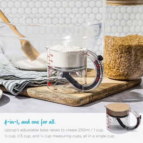 All-in-one adjustable measuring cup