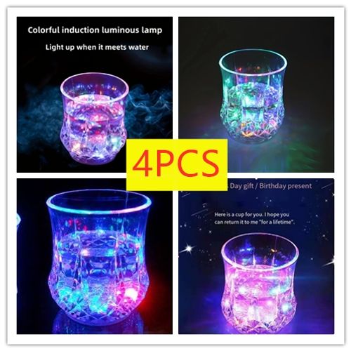 🔥🔥🔥(8-piece set) Glowing Colored LED Water Bottle