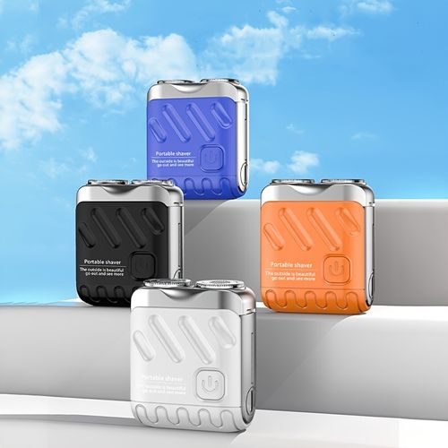 MIMI's new electric shaver features a magnetic dual blade opening, 2-speed USB charging, mini car portable, and men's electric mobile shaver