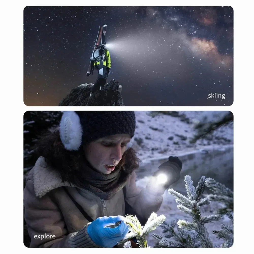 Outdoor Riding Sports Motorcycle Helmet Camera Flashlight Lighting Adventure Video Recorder