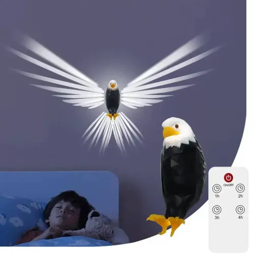 Rechargeable Vulture Projection Lamp, Wall Lamp, Bedroom Night Light