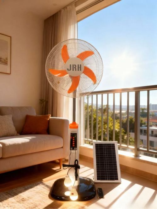 🔥🔥16-inch brushless motor rechargeable solar-powered fan with lighting