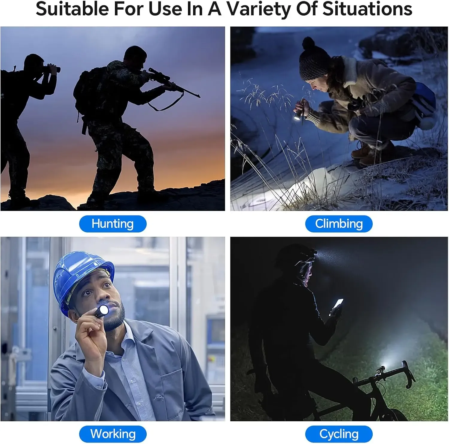 Outdoor Riding Sports Motorcycle Helmet Camera Flashlight Lighting Adventure Video Recorder