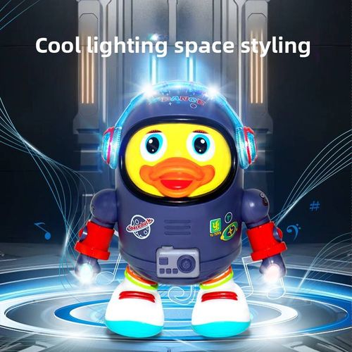 Animated Electronic Dancing Robot Toy Light Music Cartoon Plastic Baby Swing Duck