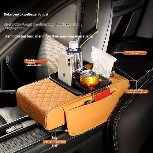 🚗Car Tissue Box Organizer, Console Storage Box, Armrest Box, Console Cushion, Console Height Increase Box, And Floor Consoles, Console Phone Storage Box, Armrest Box For Car