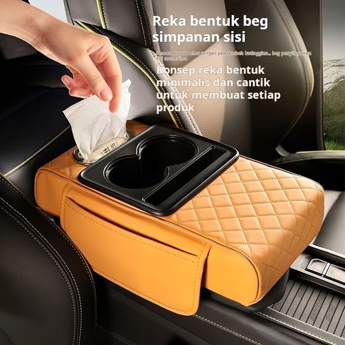 🚗Car Tissue Box Organizer, Console Storage Box, Armrest Box, Console Cushion, Console Height Increase Box, And Floor Consoles, Console Phone Storage Box, Armrest Box For Car