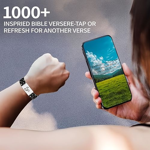 4pcs  NFC Bible Elastic Bracelet   (Built-in NFC chip)