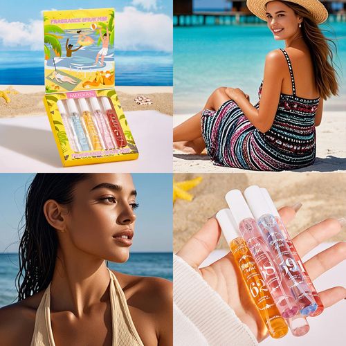 Mini Perfume Gift Set 5 * 10ml Travel Size Alcohol-Free Long-Lasting Fragrance Spray