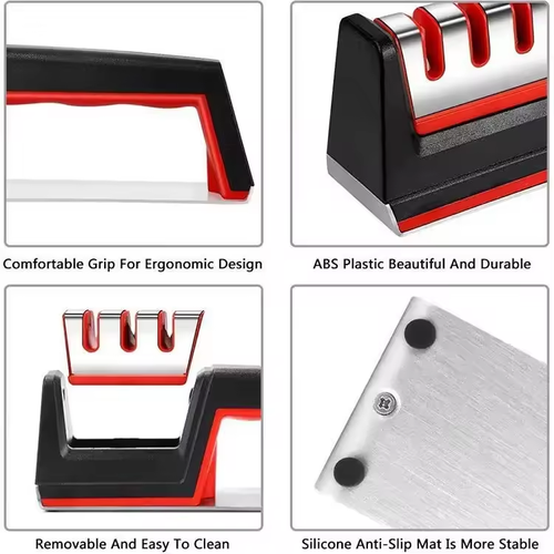 Two 4-in-1 professional hand polishing tools for quick polishing, grinding, and repairing kitchenware.