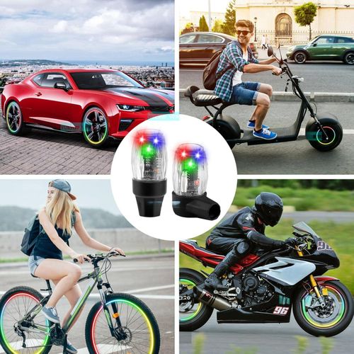 2 or 4 LED vehicle tire valve stem lights