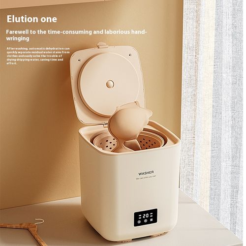 Portable 7L mini washing machine with automatic underwear, socks and baby washing machine, equipped with ozone sterilization and pet protection design