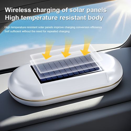 Solar-powered car air purifier with automatic operation, automatic start-up upon parking, long battery life, no consumables required, and negative ion generation