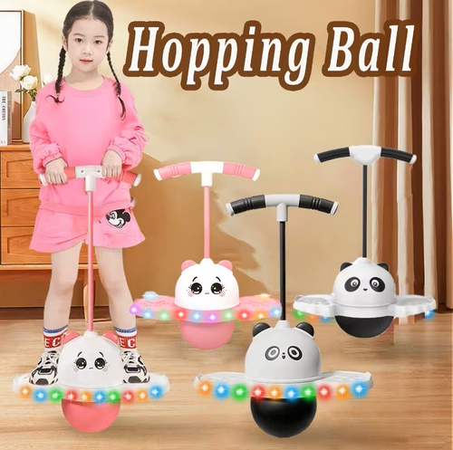 New Product Children Balance Exercise Toy Light Plastic Panda Jump Ball Kindergarten Fitness Sports Equipment High Bounce