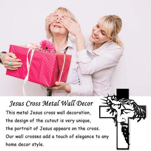 Black cross wall hanging