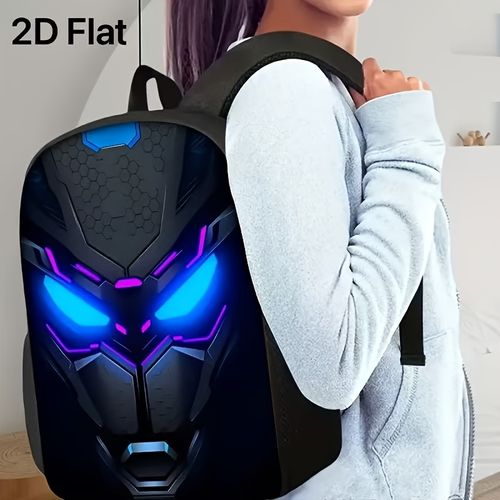 3-piece setSimple and multi-functional travel backpack, suitable for both boys and girls - lightweight, with zipper design and adjustable shoulder straps