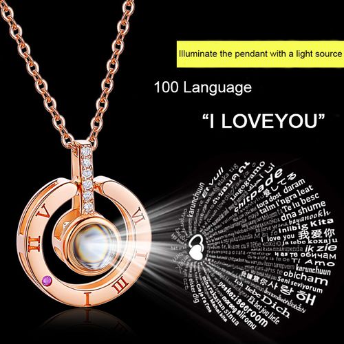 🎁100 Languages I Love You Fashion Projection Necklace