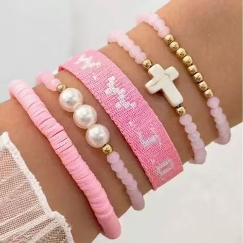 ✝️✝️✝️3pcsInspirational Christian WWJD Rope Bracelet Set