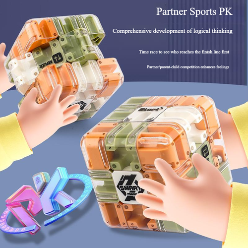 Children's 3D Rotating Maze Magic Cube Toy