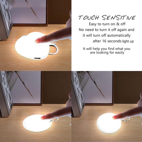 3PCS LED heart-shaped handbag sensor light💡❤