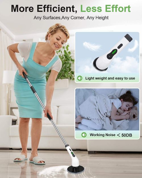 Rechargeable electric cleaner with extendable handle