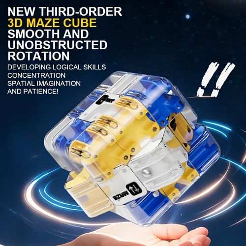 Children's 3D Rotating Maze Magic Cube Toy