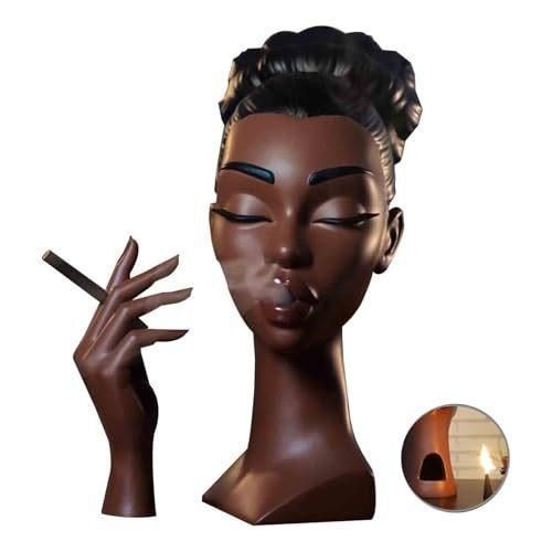 🔥🔥🔥Hot selling Black Smoking Ladies Aromatherapy Stove Character Ornament