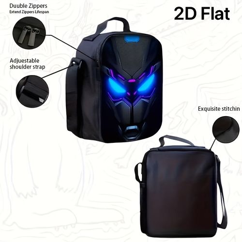 3-piece setSimple and multi-functional travel backpack, suitable for both boys and girls - lightweight, with zipper design and adjustable shoulder straps
