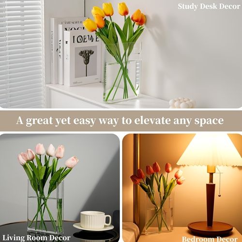 1 piece transparent book vase, book shaped vase🫶🫶