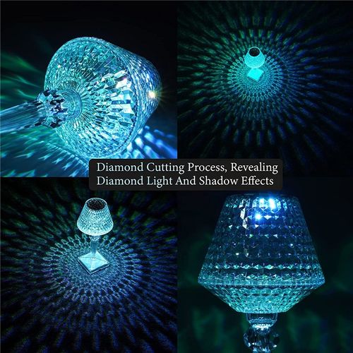 This 16-color crystal table lamp is a popular online ambient light. It looks ordinary on the surface, but it's really beautiful when turned on.