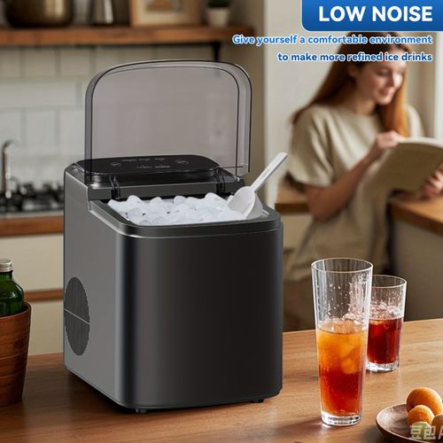 🧊🧊Commercial ice maker portable ice maker fast ice making 1.2L large capacity ic164e storage adjustable smalllarge ice size suitable for home office and parties.