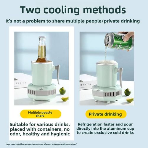 🍶🍶Summer Portable Instant Smart Beverage Wine Cooler Cup Holder Desktop