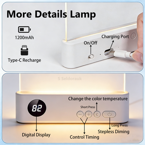 LED eye-protecting reading light, bedroom night light