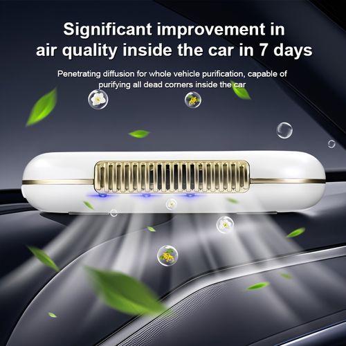 Solar-powered car air purifier with automatic operation, automatic start-up upon parking, long battery life, no consumables required, and negative ion generation