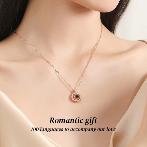 🎁100 Languages I Love You Fashion Projection Necklace